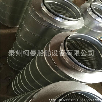 矩形圓形帶消音內核的風機消音器